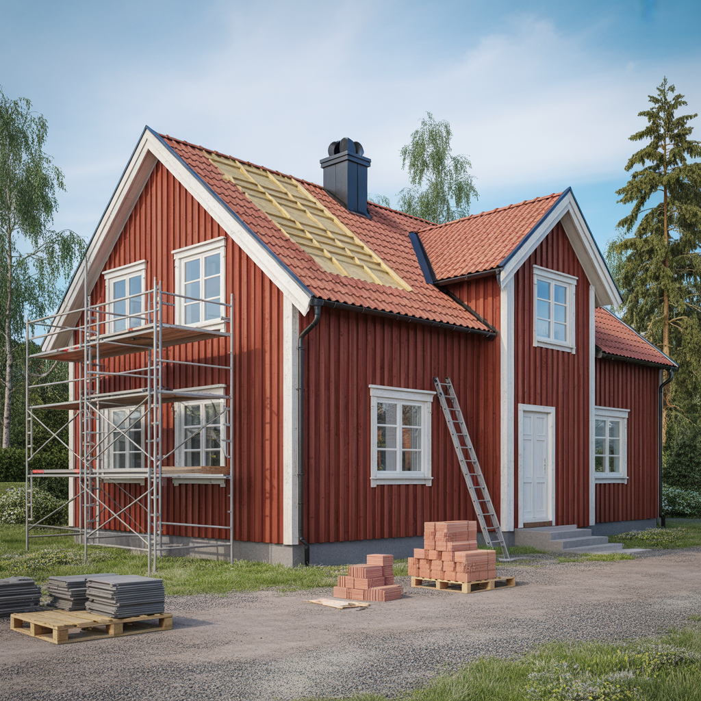 planera takomlaggning checklista fran offert till slutbesikt